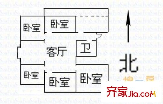 萬廈華府 5室 戶型圖