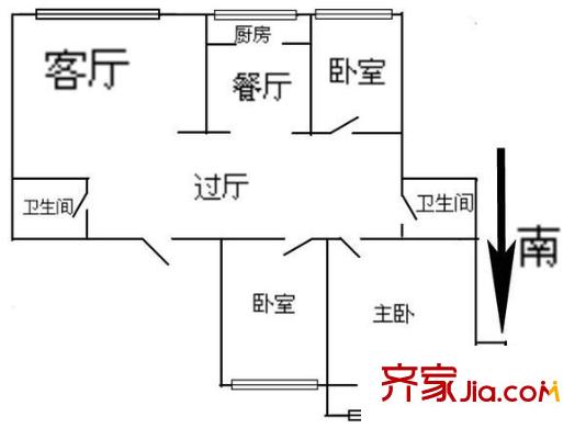 光輝小區(qū) 0室 戶型圖