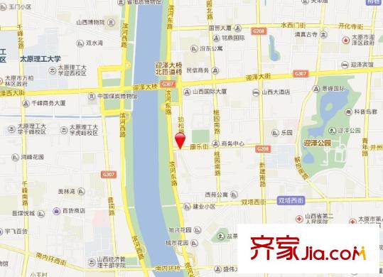 康樂街熱力公司宿舍交通圖太原  