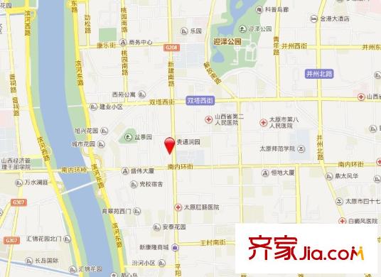 貴通潤園交通圖太原  