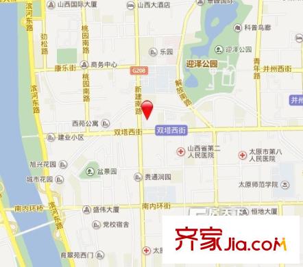 防疫站宿舍交通圖太原  