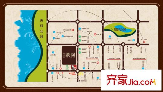 貴通潤(rùn)園交通圖生活機(jī)能圖