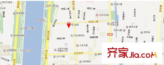 府西街環(huán)保局宿舍交通圖太原  