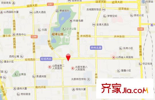 迎澤苑交通圖太原  
