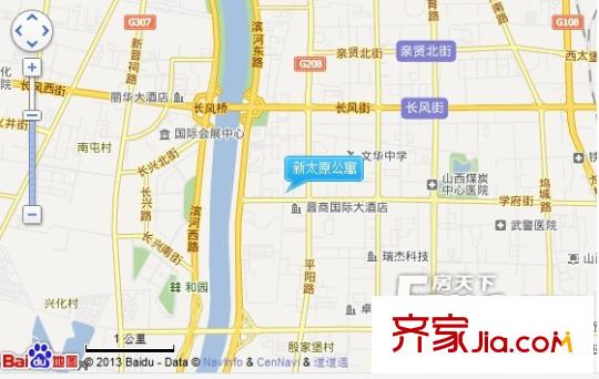 新太原公寓交通圖太原  