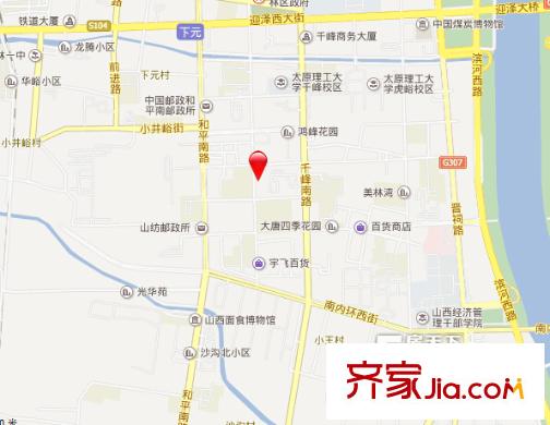 大眾宿舍交通圖太原  