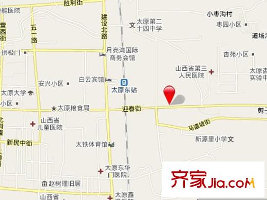 東唐花園交通圖太原  