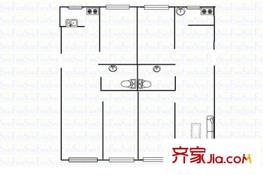 東大盛世華庭 4室 戶(hù)型圖