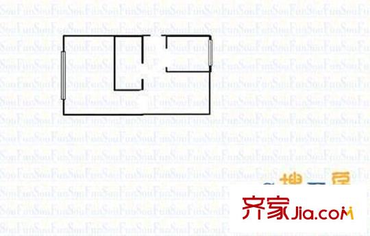 東大盛世華庭 2室 戶(hù)型圖