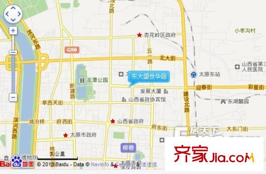 東大盛世華庭交通圖太原  
