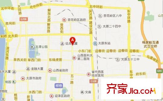 東方名筑交通圖太原  