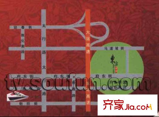 東方名筑交通圖