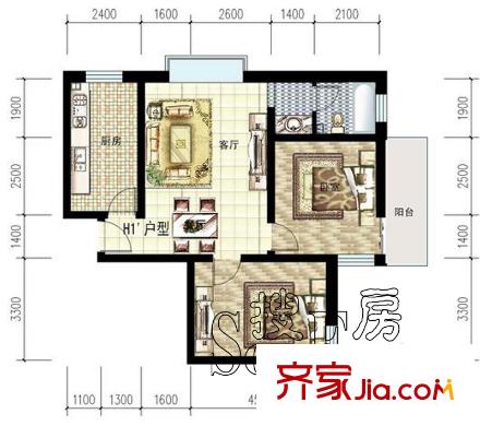 太原 東福嘉苑 戶型圖