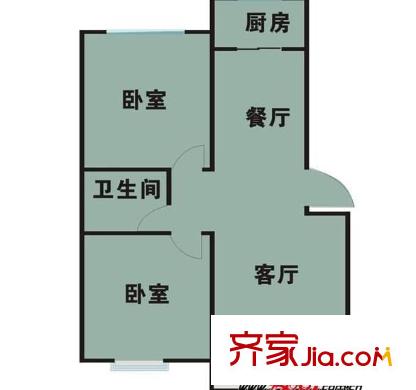 泰山公寓 2室 戶型圖
