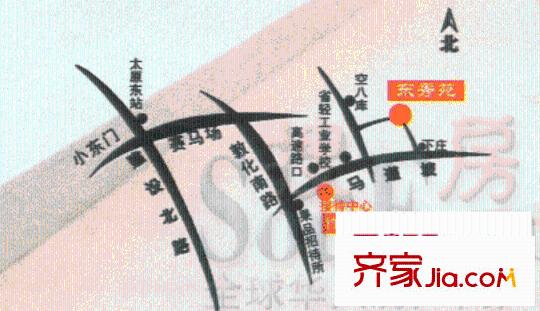 東秀苑交通圖