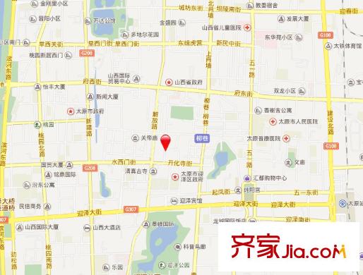 柴市巷小區(qū)交通圖太原  