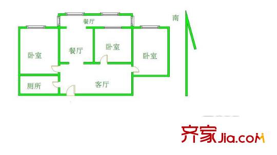 太原 程家村十三冶宿舍 戶型圖