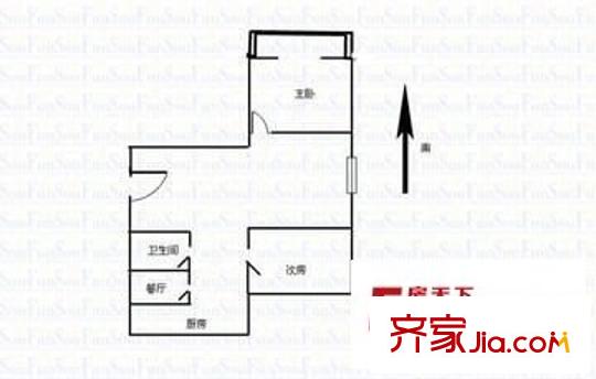 路澤苑 2室 戶型圖