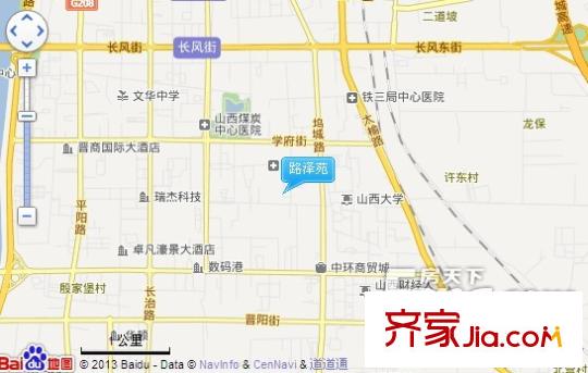 路澤苑交通圖太原  