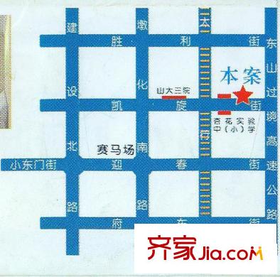 長盛苑交通圖地址平面圖