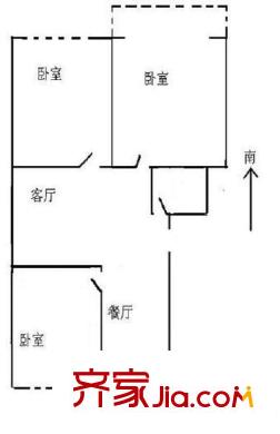 菜園街小區(qū) 3室 戶型圖