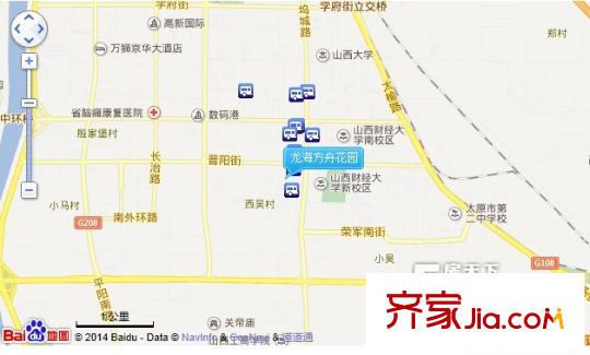 龍海方舟花園交通圖太原  