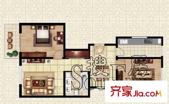 龍海方舟花園戶型圖5#1一室一廳一衛(wèi)2 1室1廳1衛(wèi)1廚