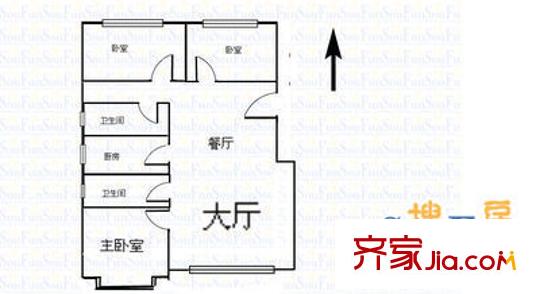 中景花園 5室 戶型圖