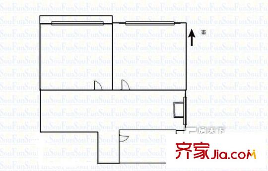 迎暉園戶型圖2 2室