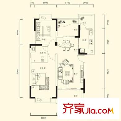 太原 東風(fēng)佳苑 戶型圖
