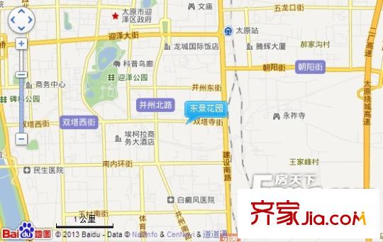 東景花園交通圖太原  