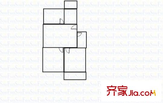雅典金座 2室 戶型圖