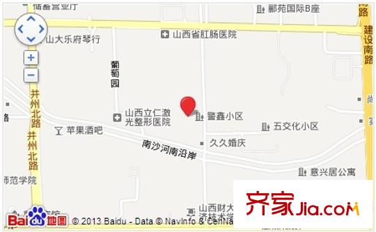 警鑫小區(qū)交通圖太原  