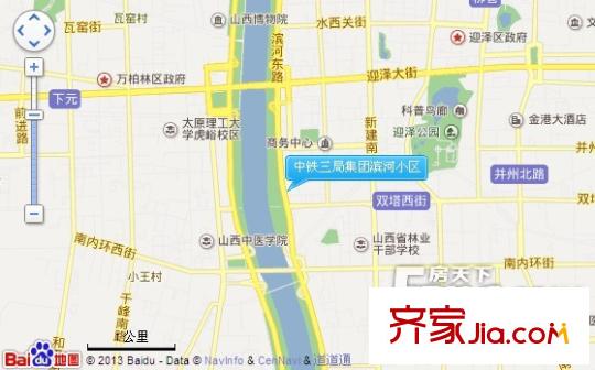 中鐵三局集團濱河小區(qū)交通圖太原  