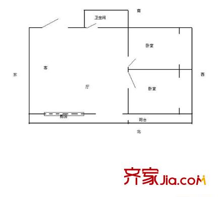 白云小區(qū)戶型圖402350495700 2室