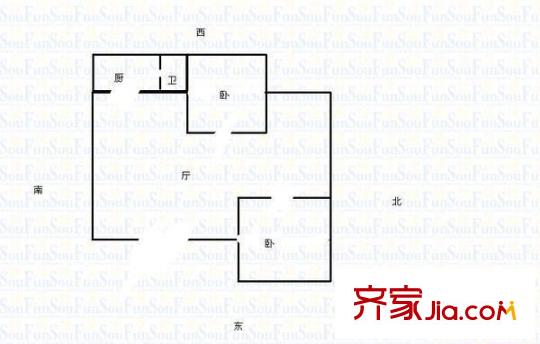 杏林四條外貿(mào)宿舍戶型圖桃園三巷杏林四條省外貿(mào)宿舍3 2室