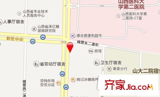 五一路耐火廠宿舍交通圖太原  
