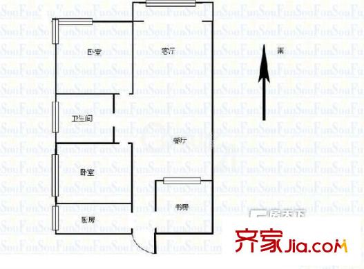 太原 小店4370廠宿舍 戶型圖