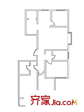 君怡戶型圖D-1-01戶型 4室2廳2衛(wèi)1廚