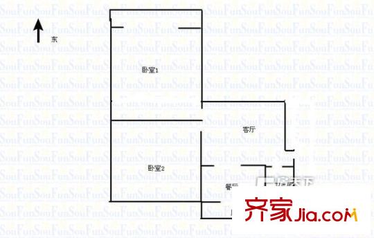 太原 太原市第一建筑公司宿舍 戶型圖