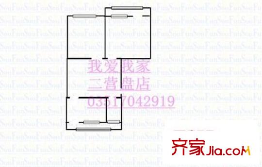 銅廠宿舍 2室 戶型圖