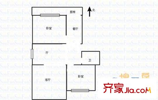 梅園百盛 2室 戶型圖
