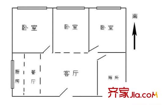 梅園百盛 3室 戶型圖
