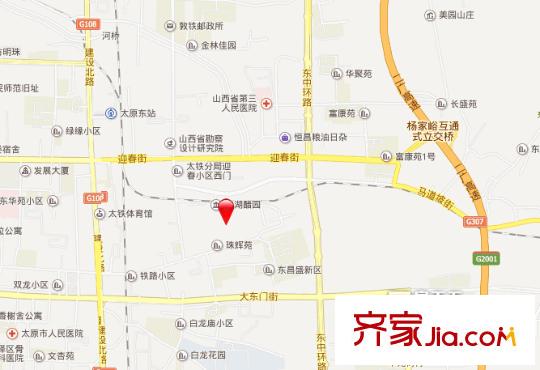 賽馬場鐵路公安宿舍交通圖太原  