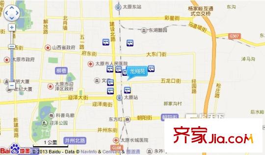 龍翔苑交通圖太原  