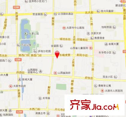省統(tǒng)計局宿舍交通圖太原  
