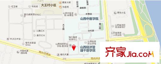 省經(jīng)濟(jì)干部管理學(xué)院宿舍交通圖太原  