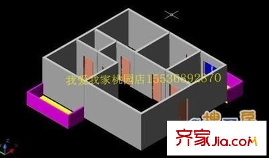 冶金廳宿舍 3室 戶型圖