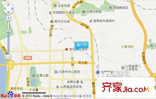 嘉興苑交通圖太原  