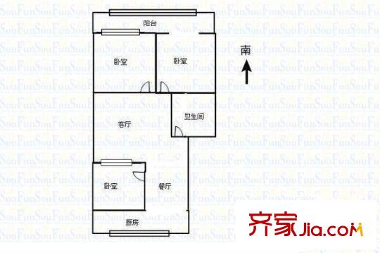 太原 龍鼎花園2期 戶型圖